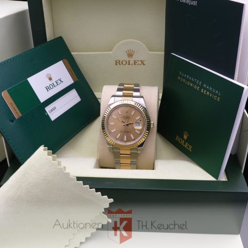 Rolex Datejust II 41 Stahl Gold Full Set 2015 LC EU Ref. 116333