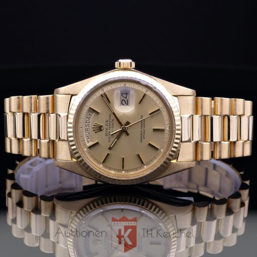 Rolex Oyster Perpetual Day Date 18K 750 Gold Ref. 1803 m. Box und Rechnung über € 11.780.-