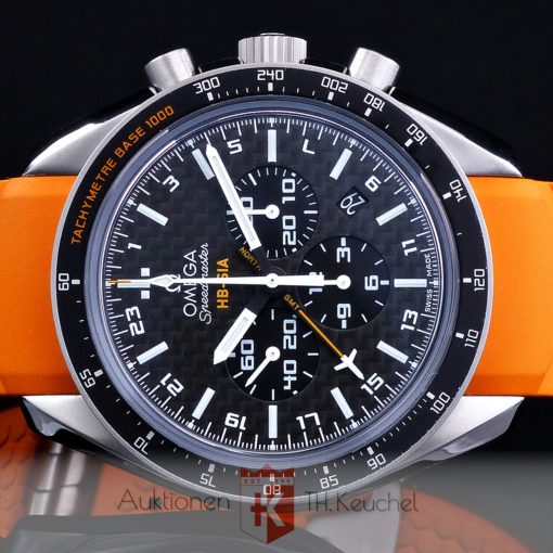 Omega Speedmaster HB‑SIA Co‑Axial GMT Chronograph Numbered Edition 44,25 mm Full Set 321.92.44.52.01.003