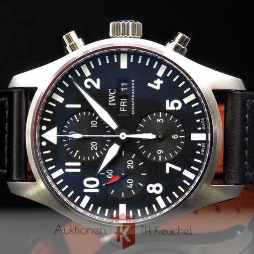 IWC Pilot's Watch Chronograph 02/2021 Ref. IW377709 | keuchel-auktionen | Uhren Schmuck Edelmetalle Gold | Ankauf Verkauf | Grünstadt Pfalz
