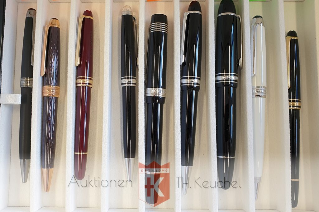 Montblanc u.a. Rollerball Le Petit Prince, Rollerball Shakespeare, Kugelschreiber 90 Years Solitaire, Füller Johannes Brahms