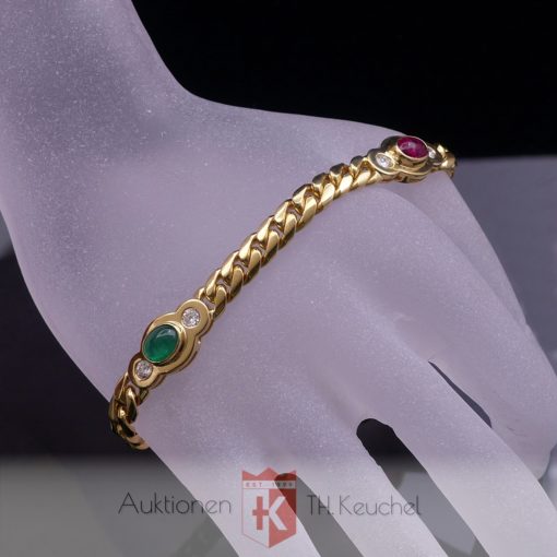 Armband Brillanten Smaragd Rubin Saphir