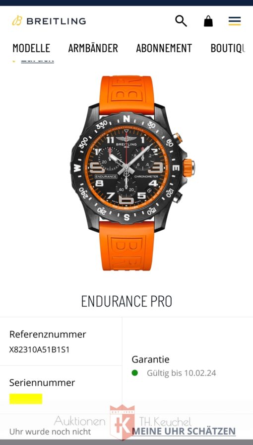 Breitling Endurance Pro Chronograph 44 X82310A51B1S1