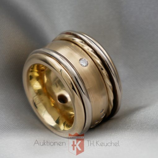 Einmaliger Ring Gold 585 mit Brillanten, 55,57 Gramm