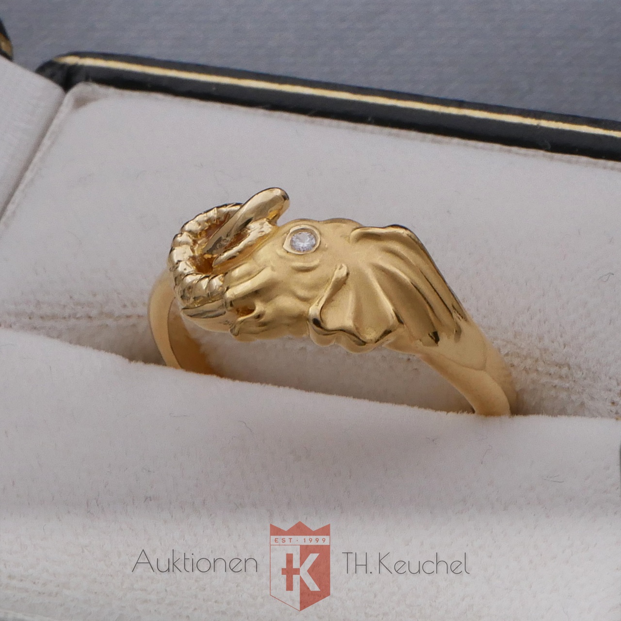 Ring Carrera y Carrera Elefant Gelbgold