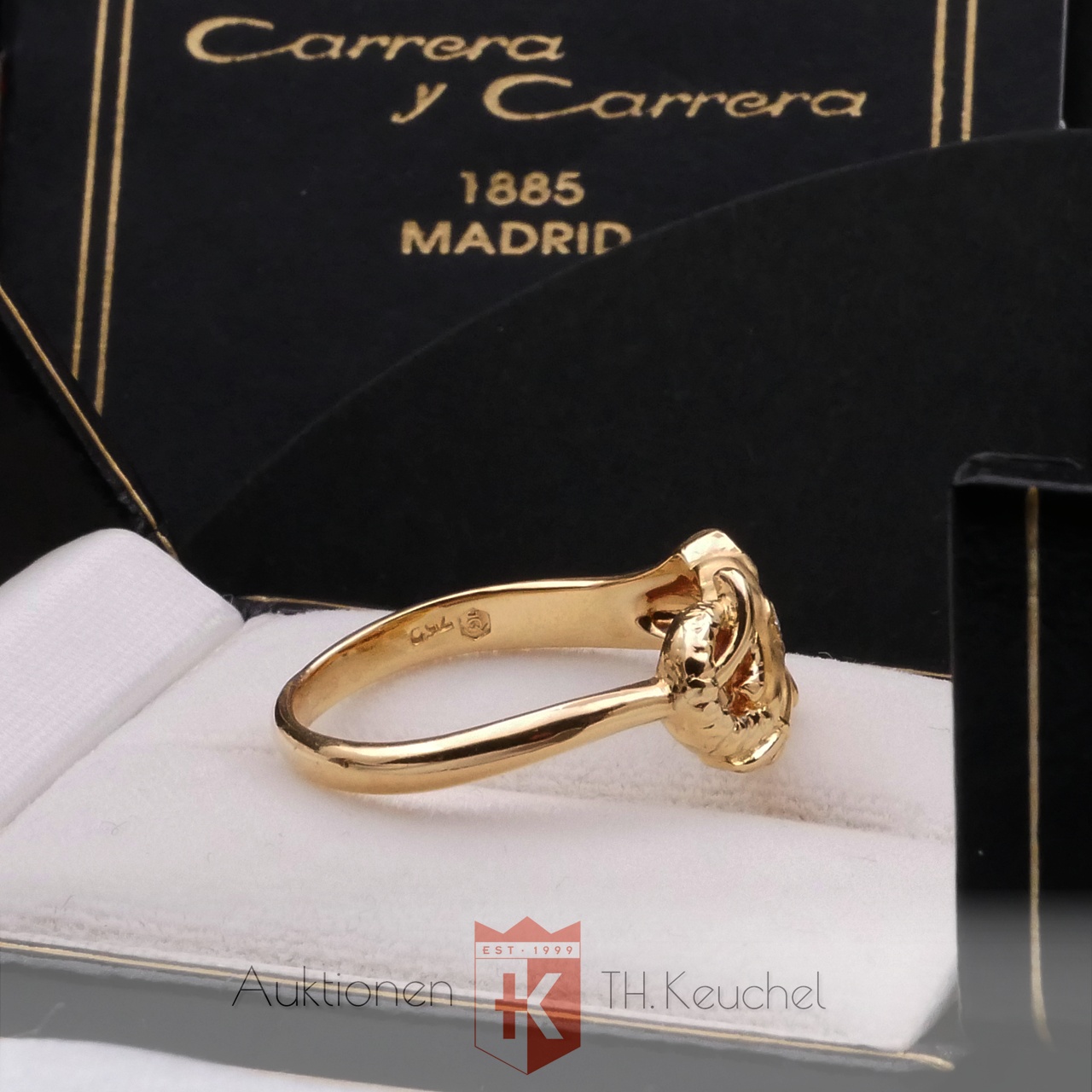 Ring Carrera y Carrera Elefant Gelbgold