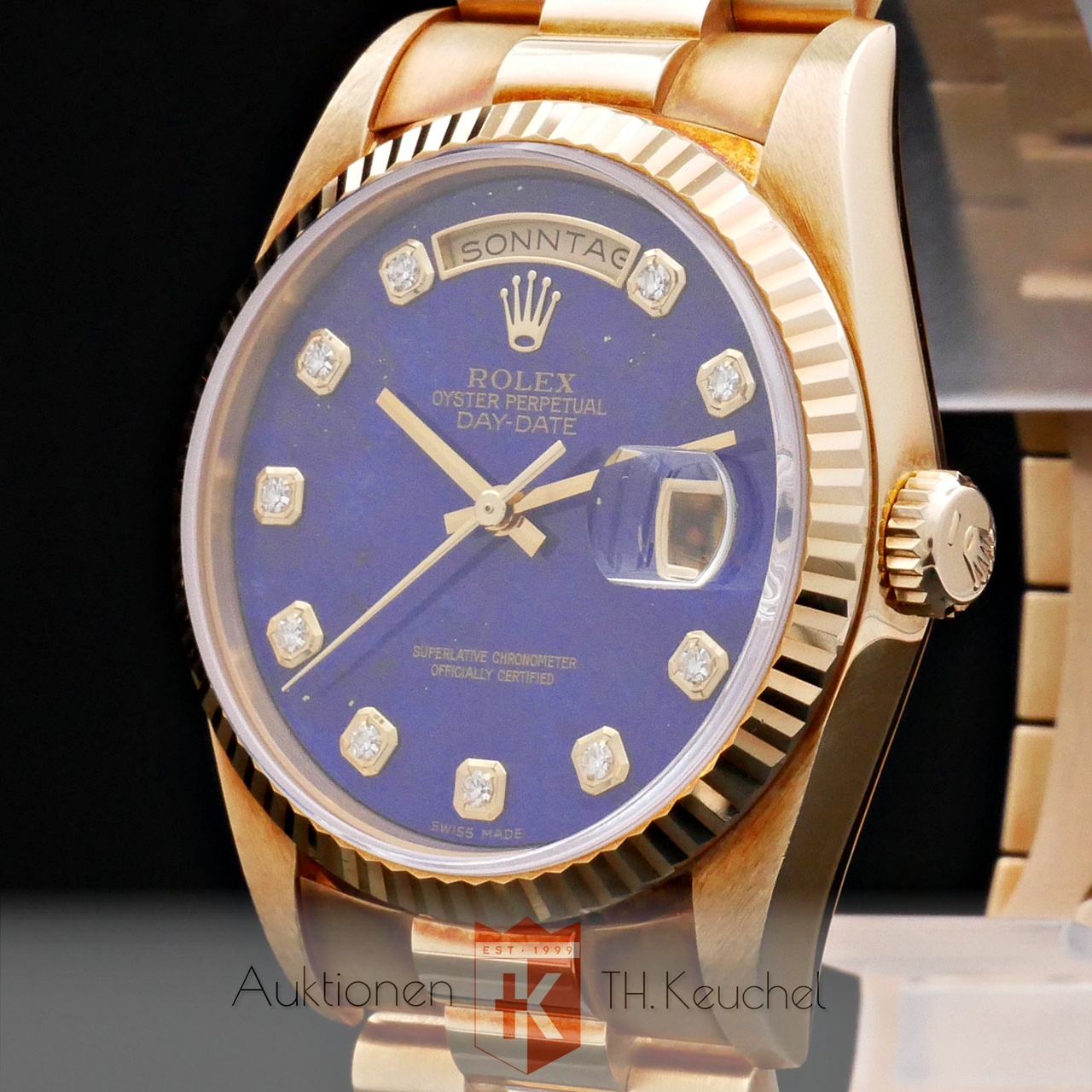 Rolex Day-Date 18238 Lapis Lazuli Diamant
