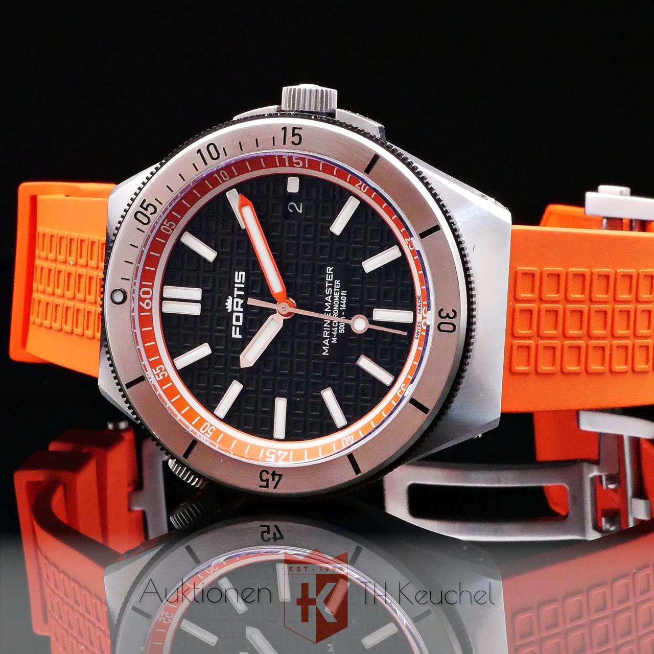 Fortis Marinemaster M-44 Amber Orange auf Horizon Strap F8120013 NEU 2026 – Bild 3