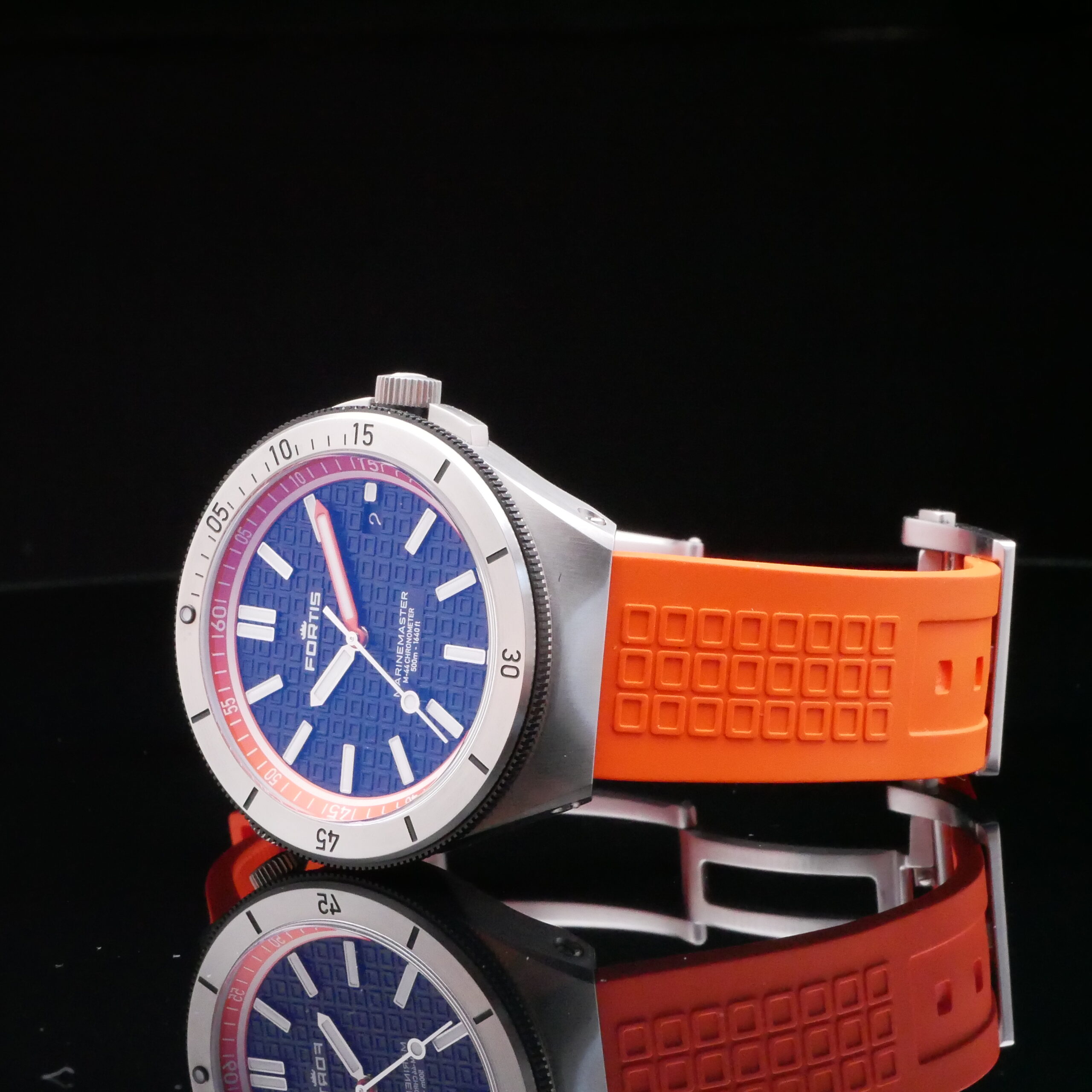 Fortis Marinemaster M-44 Amber Orange auf Horizon Strap F8120013 NEU 2026 – Bild 4